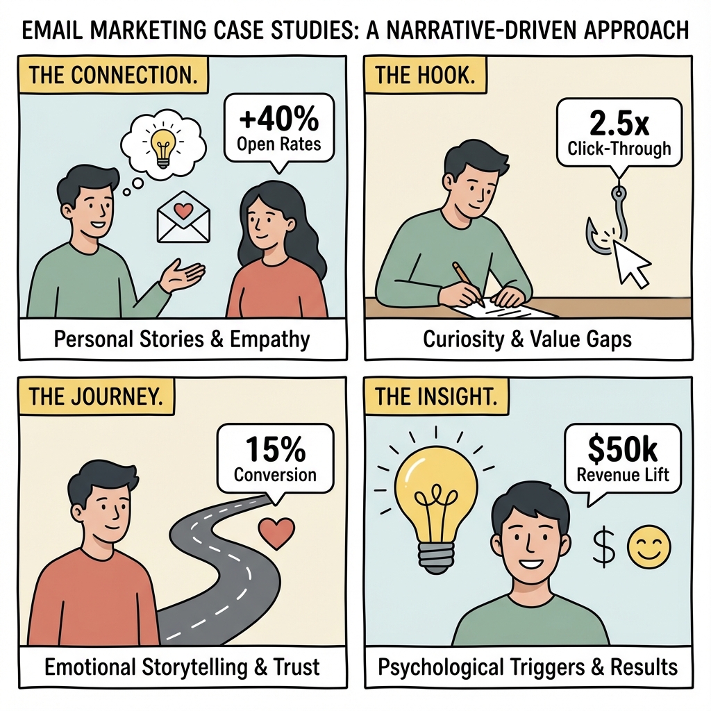 Email Marketing Case Studies Comic